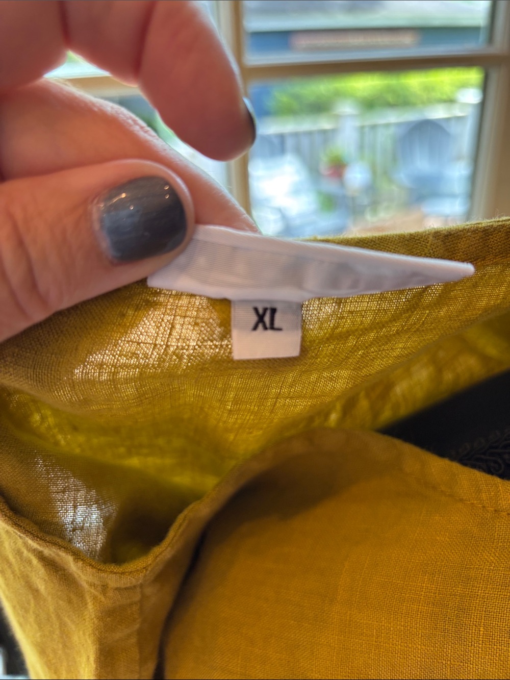 bryn Walker Mustard Linen Boatneck Tunic - Picture 6 of 8